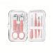 Nail Clippers Set Nail Clippers Home Nail Clippers Digging Ear Spoon Finger Clippers Nail Groove Special Pedicure Knife (Color : Pink 7-Piece Set)