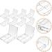LALAFINA 10pcs Eyeshadow Boxes Compartment Eyeshadow Organizer Lipstick Containers 6x6cm Transparent - Buy Online on GoSupps.com