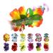 Lurrose 12pcs Hawaii Hibiscus Hair Clips - Beach Party & Wedding Hair Accessories - Buy Online on GoSupps.com