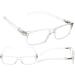 6-Pack Transparent Reading Glasses with Spring Hinges | Durable Readers for Men & Women - 3.0x Magnification - Buy Online on GoSupps.com