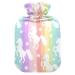 Heat bottles with reference cute unicorns rainbow heat bag for pain relief headache back pain warm water bag 2 liters