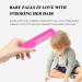 3-Piece Baby Hairbrush Set - Soft Silicone Bathing Brush & Scalp Massager for Newborns - Purple - Buy Online on GoSupps.com