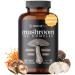 Optimal Prime 10x Mushroom Complex Supplement - Lions Mane Cordyceps Turkey Tail for Immunity Energy Mood Focus - Natural Health Booster 90 Caps