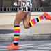 Shop Actinput Compression Stockings for Men & Women - 4 Pairs Colorful Support Socks for Sports Travel & Nursing - Rosa L-XL - Buy Online on GoSupps.com