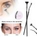 YOXIER Eyebrow Brush Lash Fan Mascara Brushes 2024 New Mascara Fan Brush Makeup Brush Eye Lashes Makeup Tools Eyelash Brush Makeup Tool for Upper Lower Eye Lash Black - Buy Online on GoSupps.com