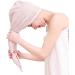 Ultra Absorbent Women s Hair Towel Wrap - Quick Drying Spa Turban for Long Thick Hair - Soft Dusty Pink Cap with Button Loop - Buy Online on GoSupps.com
