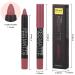 Evpct 3Pcs Nude Beige Matte Lipstick and Lip Liner Set - Chestnut Brown Mauve Vegan 24 Hour Waterproof Gel Lipliner Pencil Set | Long Lasting Matte Lipstick Pencil Set - 3 Count - Buy Online on GoSupps.com