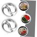 Milisten 4pcs Stainless Steel Saucer Japanese Salad Dressing Japanese Plates Stainless Steel Candy Dishes and Trays Mini Stainless Steel Mixing Bowls Condiment Saucer Lattice Snack Bowl 10.5X10.5CM Silver - Buy Online on GoSupps.com