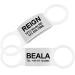 Tagme 2 Pack Dog brand/dog brand with engraving for dogs for small and medium -sized dog breeds personalized white m m (2 pack) white