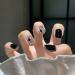 Nail patches fake nails wearing nail polish waterproof black detachable reusable(S) - Buy Online on GoSupps.com