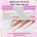 Makartt Poly Nail Gel Kit - White, Clear, Black, Pink - 4 Neutral Colors - DIY Nail Extensions - Professional French Manicure Kit - Buy Online on GoSupps.com