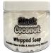 Black Coconut Whipped Soap Body Wash - 150g - Natural Oils and Butters - Fruity Scent - Vegan Friendly - Puddle of Wax - Made in the UK