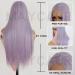Buy Maycaur Long Straight Purple Lace Front Wigs - 22 Inch Synthetic Hair for Fashion Women | Natural Bay Hair - Buy Online on GoSupps.com
