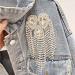 Beaded Diamond Waterdrop Shoulder Patches - Crystal Fringe Tassel Rhinestone Brooches (2pc) | Women's Dress Applique - Buy Online on GoSupps.com