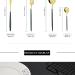 24pcs Colorful Dinnerware Set Stainless Steel Cutlery Kitchen Mirror Gold Tableware Knife Fork Spoon Dinner - Buy Online on GoSupps.com