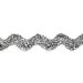 Expo International 1/2-Inch 36-Yard Ric Rac Trim Embellishment  Medium  Metallic Silver