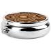 Bohemian Motifs Portable Metal Pill Box | Round Mini 3-Compartment | Travel-Friendly Design | Small Pill Organizer in Black - Buy Online on GoSupps.com