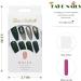 Vatocu Christmas False Snowflake Glitter Press on Nails - 24pcs | Long Ballerina Acrylic Stick-on Nails for Women and Girls - Buy Online on GoSupps.com