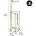 mDesign 3-Roll Toilet Paper Holder Stand with Storage - Soft Brass - Omni Collection - Buy Online on GoSupps.com