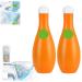 Bowling Blue Bubble Toilet Bowl Cleaner Automatic Long-Lasting Toilet Bowl Cleaner in Bottle Toilet Cistern Cleaner Bathroom Cleaner Deodorizing & Descaling (2 Pcs)