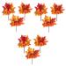 TOPBATHY 9 Pcs Maple Pumpkin Plugin Desk Top Decor Halloween Home Decor Home Decorations Fake Pumpkin Ornaments Festival Pumpkin Decoration Fall Wreath Fall Decor Vase Plastic Pine Cones