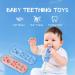 Samturui Baby Teething Toys 2-Pack for Babies 0-6 Months | Teething Relief Chew Toys | BPA-Free Silicone | Boys Girls (Blue+Pink) - Buy Online on GoSupps.com