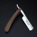 Men's Shaving Brush Razor with Box | Classic Wood Handle Barber Razor (Brown) - Premium Quality for Smooth Shaves - Buy Online on GoSupps.com