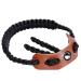 Elm Ray Archery Bow Wrist Sling 550 Paracord,Durable 100% Full Grain Leather with Strong Metal Grommet,Comfortable and Light,Fit Compound Bow Stabilizer & Recurve Black