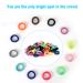 120PCS Baby Hair Ties - Cotton Toddler Hair Bands for Girls - Elastic Ponytail Holders by Nspring (Assorted Bright Colors) - 1 Inch Diameter - Buy Online on GoSupps.com
