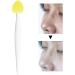 Nose Cleansing Fine Brush | Double-Sided Silicone Facial Cleansing Brush Skincare Face Scrubber | Travel Use Remover Tool Nose Scubber for Women E Yellow - Buy Online on GoSupps.com