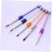 minkissy Dual Brush Pens Gel Nail Brush Flat Brush Pen Nail Brush Pen Purple Manicure Builder medium Purple - Buy Online on GoSupps.com
