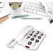 FEIlei Elderly Telephone Big Button Telephone Large Number Redialing Corded Landline for Elderly Hands Corded Telephone - Buy Online on GoSupps.com