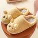 Diabetic Slippers Cute and Comfortable Confinement Shoes Thick-Soled Home Cotton Slippers-Yellow_44-45 Anti-Skid Rubber Sole Yellow 13-14 US