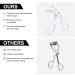 Mayoii Eyelash Curler with 2 Silicone Refill Pads Professional Lash Curler Makeup Tool for Women Girls Long-Lasting Curl Wide Angle+Detail Eyelash Curlers - Buy Online on GoSupps.com