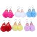 Buy mlida Sleeping Baby Pendant Keychain - Cute Fluffy Fur Doll Luggage Tag | International Shipping Available - Buy Online on GoSupps.com