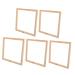Zerodeko 5pcs Empty Frame Solid Wood Picture Frame Metal Picture Frames Photo Collage Frame Gallery Wall Frame Frames for Painting Pinus Sylvestris Office Household Poster Frame