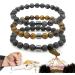 Quit Smoking Bracelet for Men | Triple Power Therapeutic & Anti-Anxiety Volcanic Rock Bracelet - Buy Online on GoSupps.com