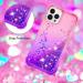Buy Tivenfezk Nadoli Glitter Liquid Case for iPhone 15 Pro Max - Silicone Shockproof Gradient Shell in Pink & Purple | International Shipping - Buy Online on GoSupps.com