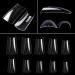 Cycullinyt Clear Duck Nail Tips - 500pcs Short Acrylic False Nail Tips for Nail Art Salon | 10 Sizes with Box Packaging - Buy Online on GoSupps.com