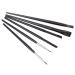 Beavorty Angled Brow Brush 6pcs Eyeliner Makeup Brush Ladies Suits Makeup Eyeliner Wand Flat Brush Girl Fine Point Cosmetic 15.6x1cm Black