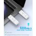 iDiskk USB3.2 512GB Solid State USB Flash Drive 500MB/s Fingerprint Encryption Type C USB Gen 2 Photo Stick USB-C iPhone memory fingerprint USB stick for iPhone 15 series/Android phones/PC/Mac - Buy Online on GoSupps.com