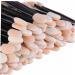 HAPINARY 50 Pcs Cosmetic Eyeshadow Eyeshadow Eyeliner Brushes Dual Sided Eyeshadow Brush Size 1 Black - Buy Online on GoSupps.com