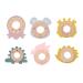 Wooden Silicone Teething Ring - Animal Shape Baby Chewing Ring for Newborns 0-12 Months - Buy Online on GoSupps.com