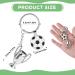 Fagent Football Keychain - 3D Metal Rotating Soccer Keychain & Mini Stress Balls | Perfect Gift for Football Players - Buy Online on GoSupps.com