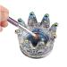 Crown nail art dappen DISH GLASS Rings DISH 2 in 1 nail pen Holder Nail Crystal Bowl Nails Cup Acryl Liquid Powder Jewelry Cand Organizer Nail Art Tool