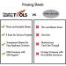 3 Pack PTFE Sheet/Teflon Reusable Non Stick Transparent Sheets - Heat Resistant & Extra-Thick for Arts, Crafts, and Heat Press Transfer - Buy Online on GoSupps.com
