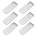 Empty Slide Top Tin Containers for Lip Balm Crafts Storage Kit - .25oz 6 Pack by DIY Supply 6 Count (Pack of 1) Silver
