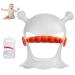 BAOK Hand biting rings for babies-anti drop baby handle bite ring durable dental load-loading baby play stuff safe silicone bite ring toys for baby gifts Orange