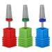 3PC Safety Nail Drill Set - Professional Polishing Tools for Acrylic & Gel Nails | Medium-Fine Coarse Bits (Silver) - Ideal for Nail Art & Care - Buy Online on GoSupps.com
