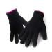 AFT90 2 Heat Resistant Glove for Hair Styling  Curling Iron  Flat Iron and Curling Wand  Black  Pink Edge 2 Black